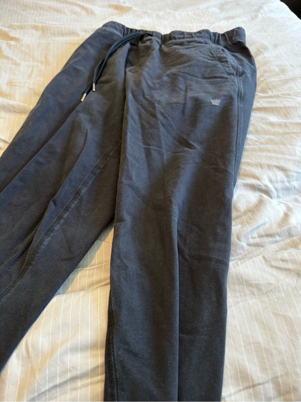 Mack Weldon Black Slim Jogger Pants with Drawstring